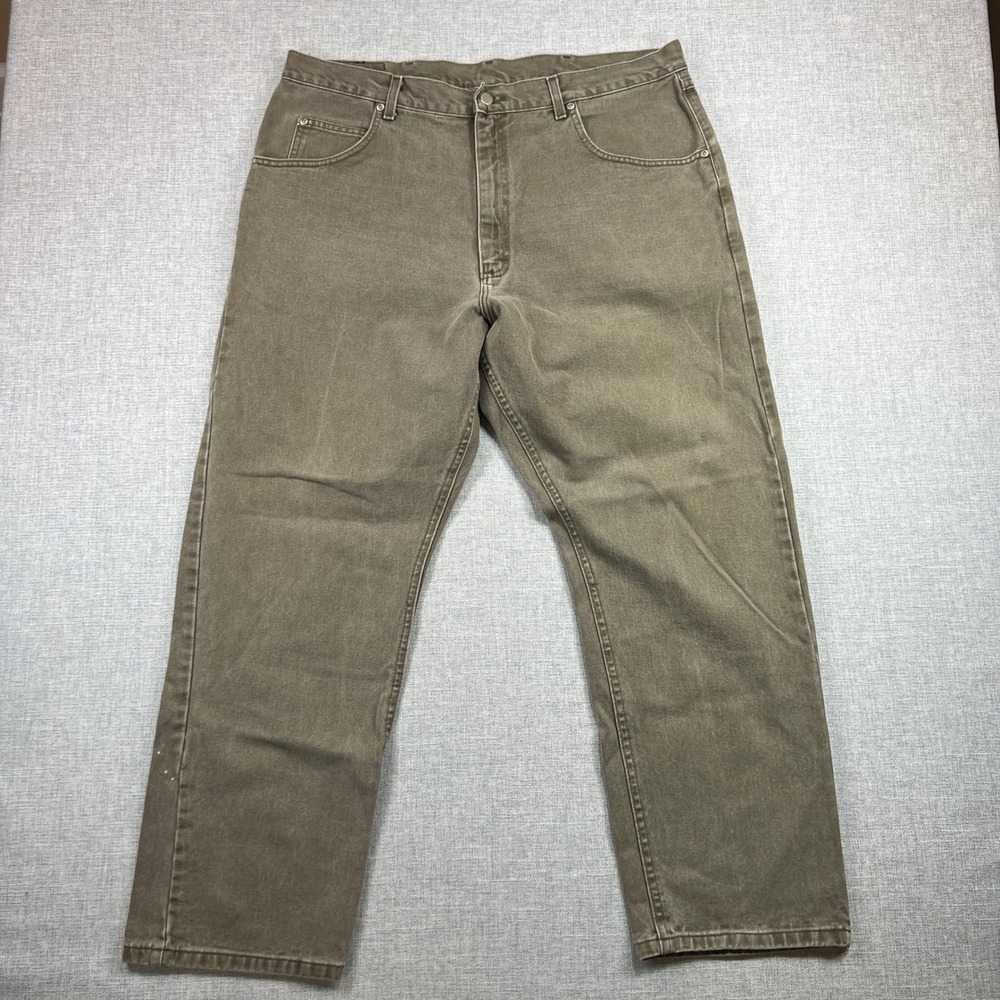 Wrangler Silver Edition Mens Jeans 38x30 (fits‎ 29" inseam) Brown Denim Western